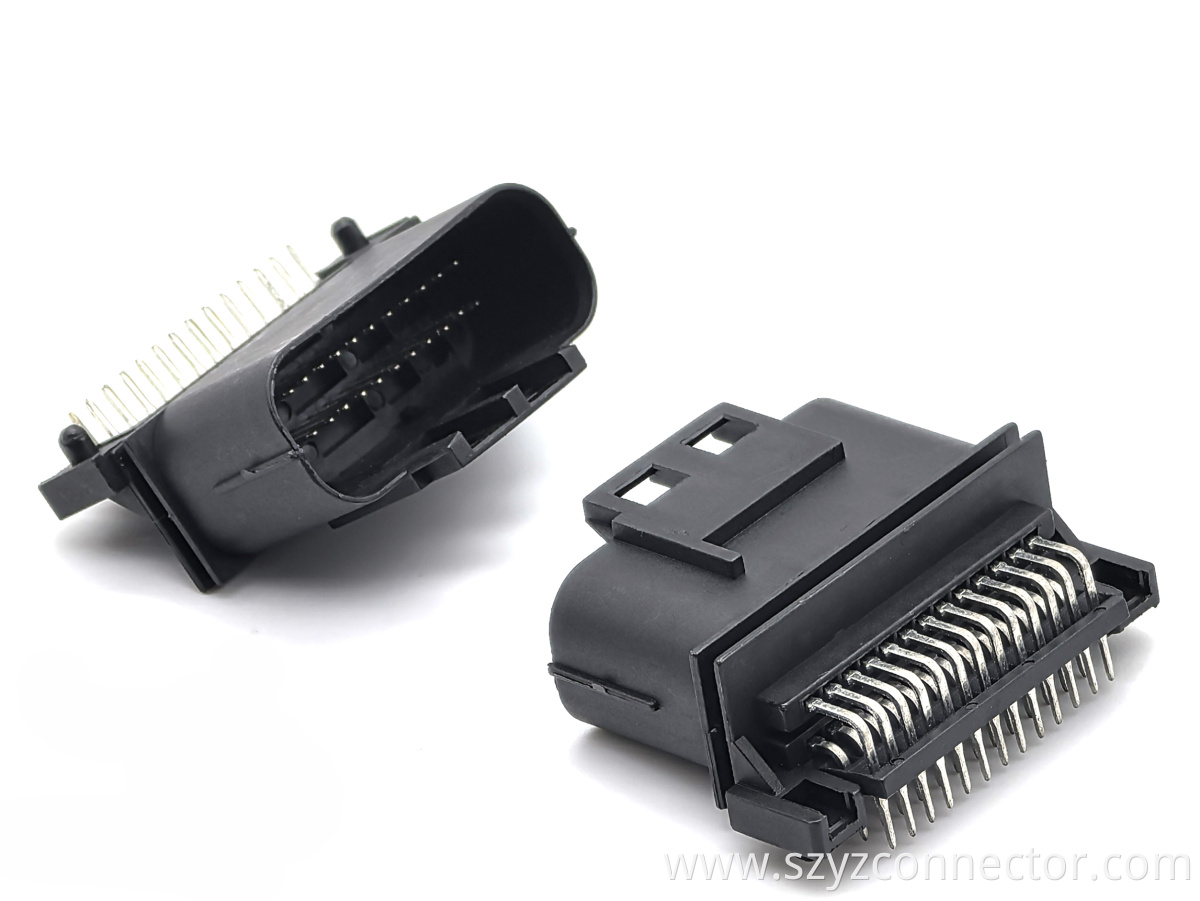 2.54mm Pitch Automotive ECU Module 26P 90° Socket Connector